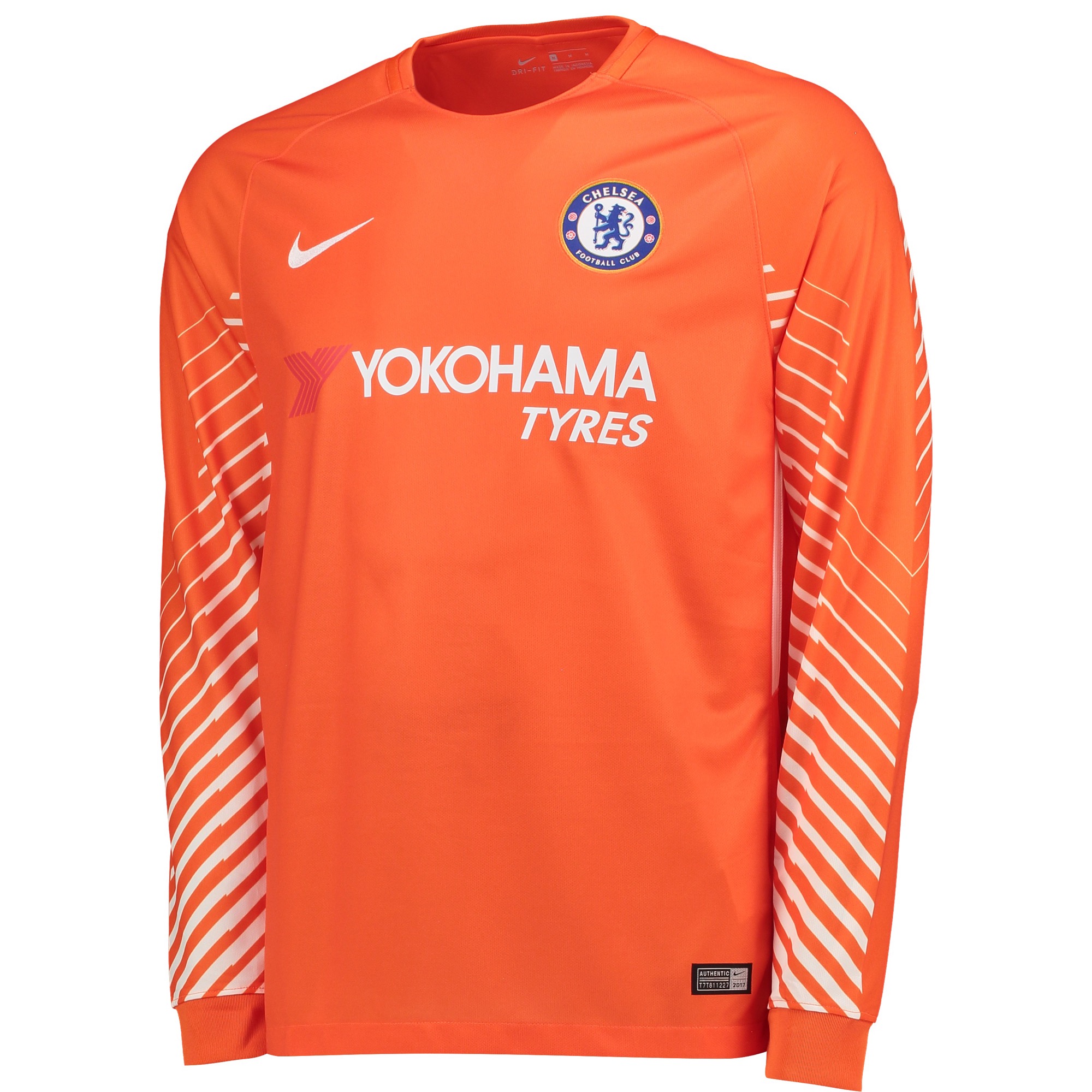 Camiseta Chelsea ML Portero 2017-2018 Naranja